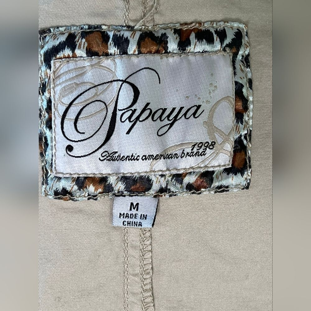 Papaya Light Gray Bomber Jacket - Picture 6 of 8
